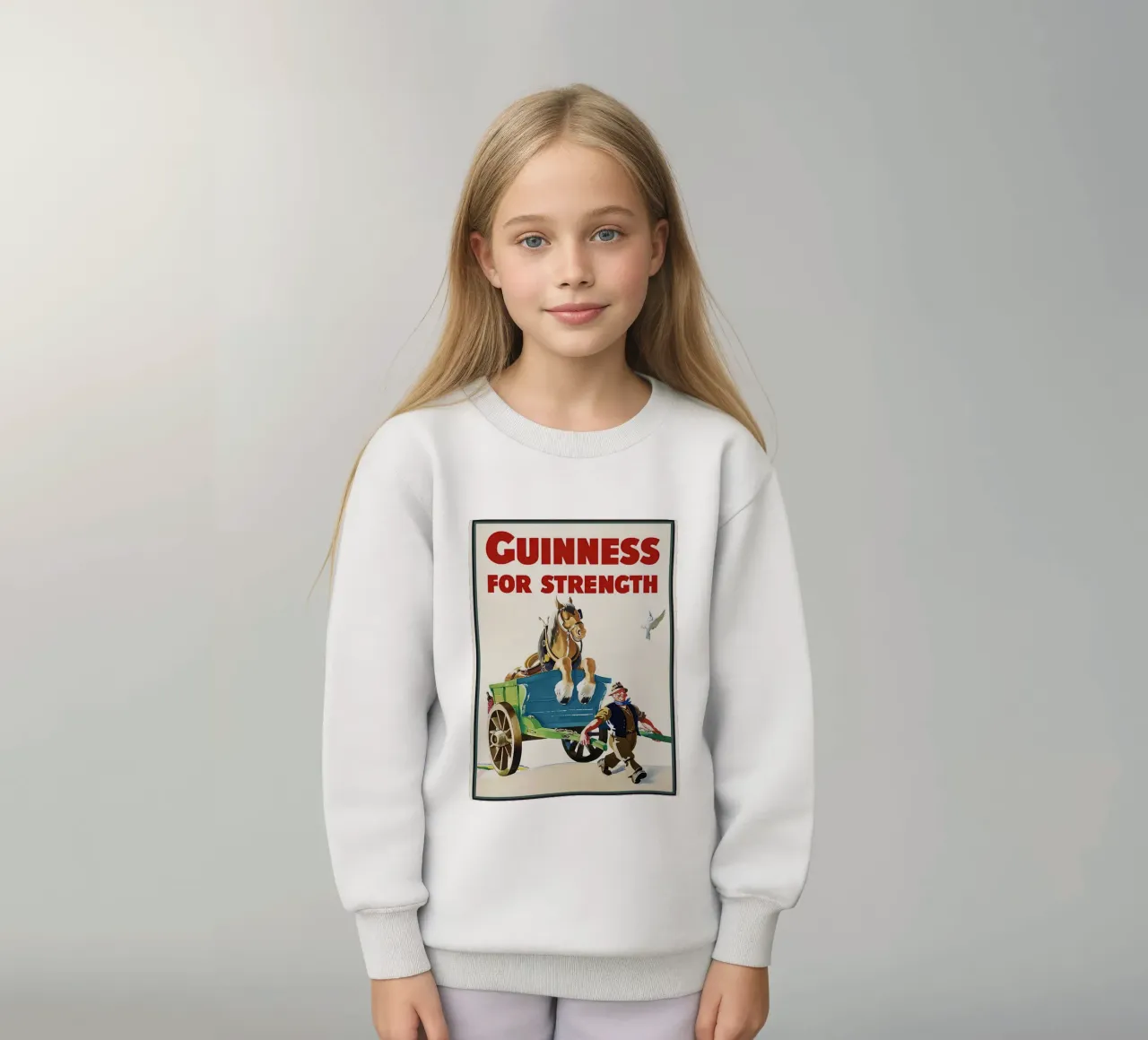 Guinness per la forza felpa bambino da leslie shop