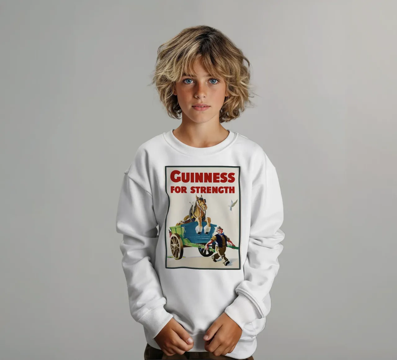 Guinness per la forza felpa bambino da leslie shop