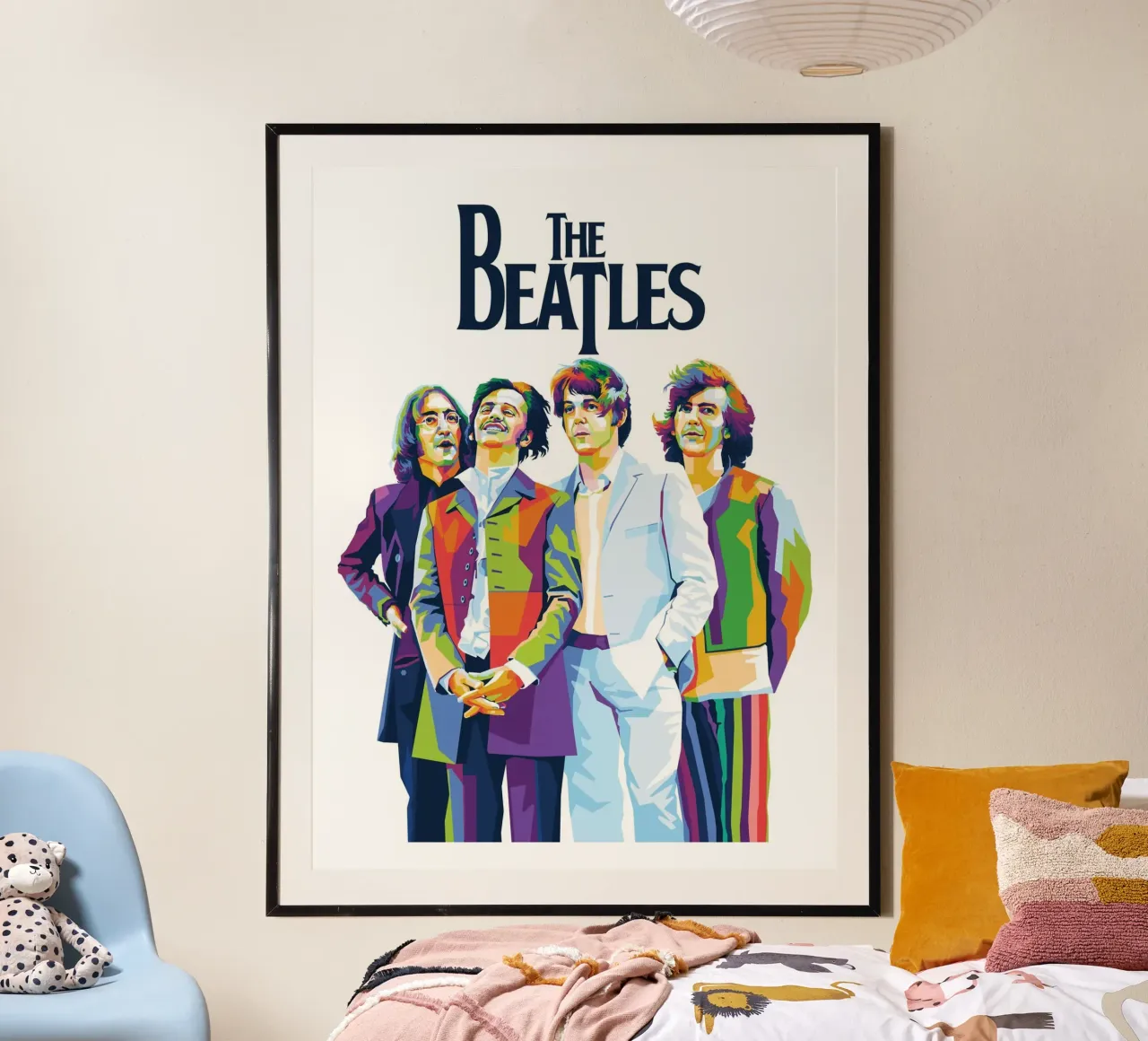 L'Estetica dei Beatles Colorfull poster con telaio in plastica da darsa