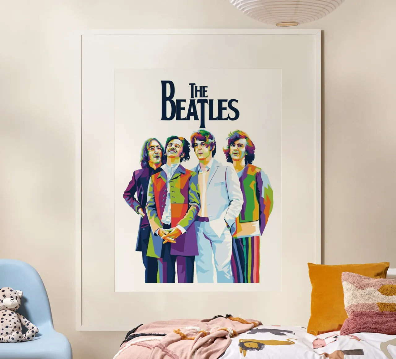 L'Estetica dei Beatles Colorfull poster con telaio in plastica da darsa