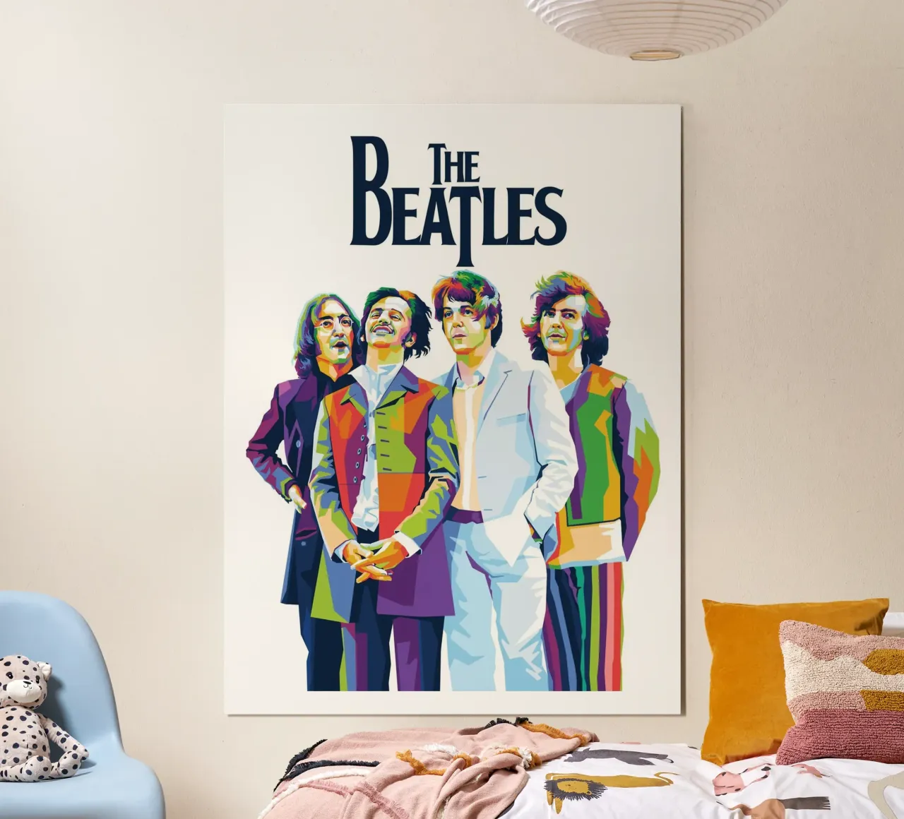 L'Estetica dei Beatles Colorfull poster con telaio in plastica da darsa