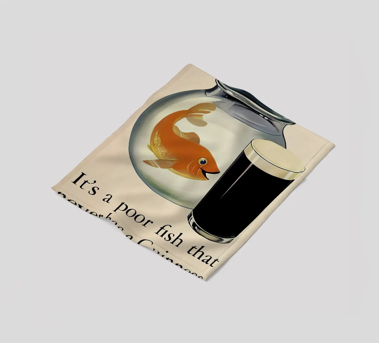Guinness per la forza coperta in pile da leslie shop