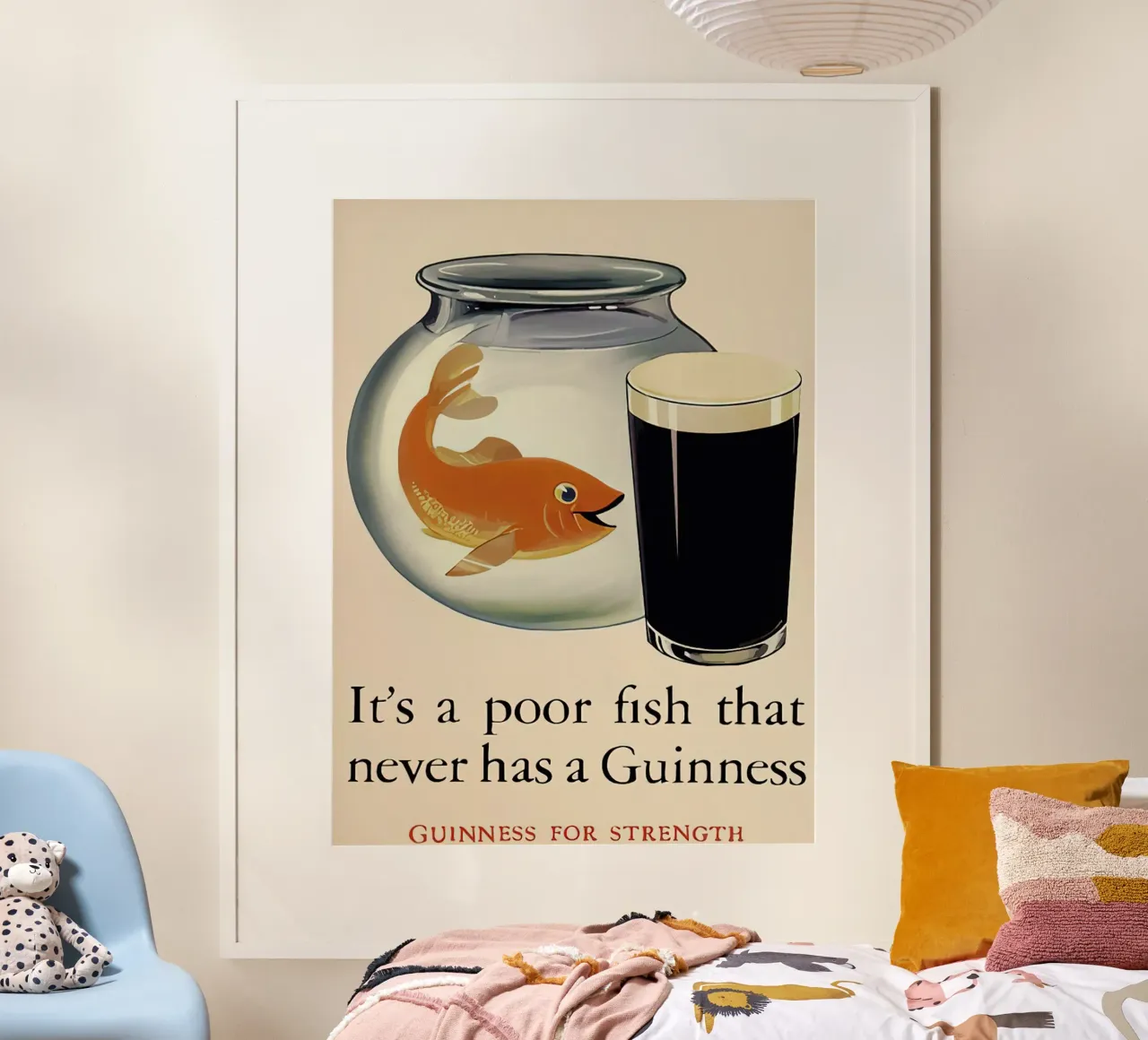 Guinness per la forza poster da leslie shop