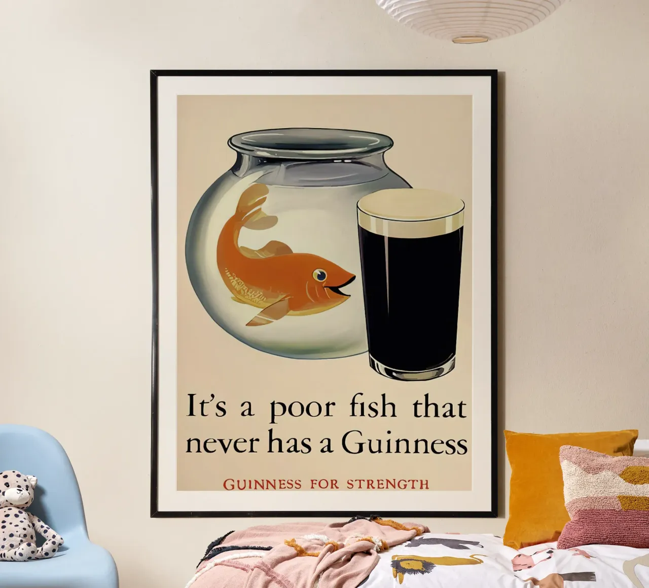 Guinness per la forza poster da leslie shop