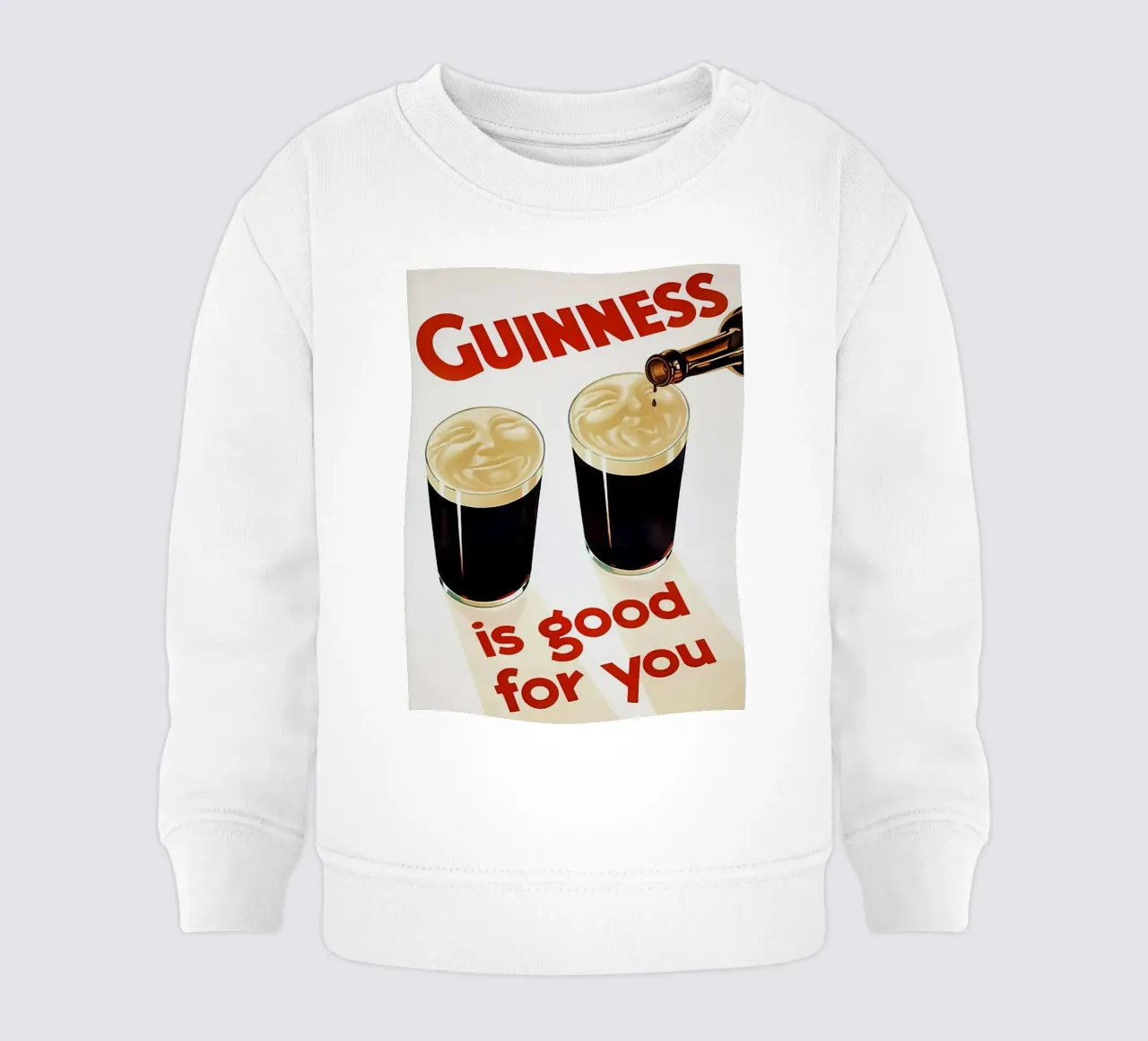 La Guinness fa bene felpa neonato da leslie shop