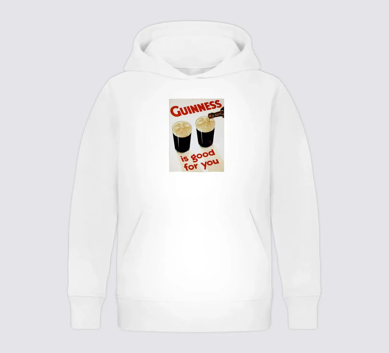 La Guinness fa bene felpa bambino con cappuccio da leslie shop