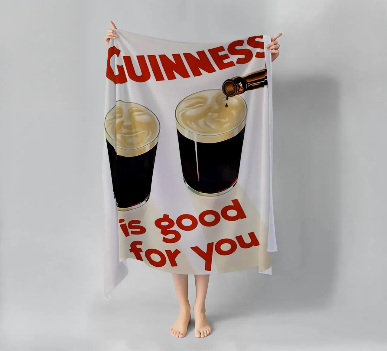 La Guinness fa bene telo mare da leslie shop