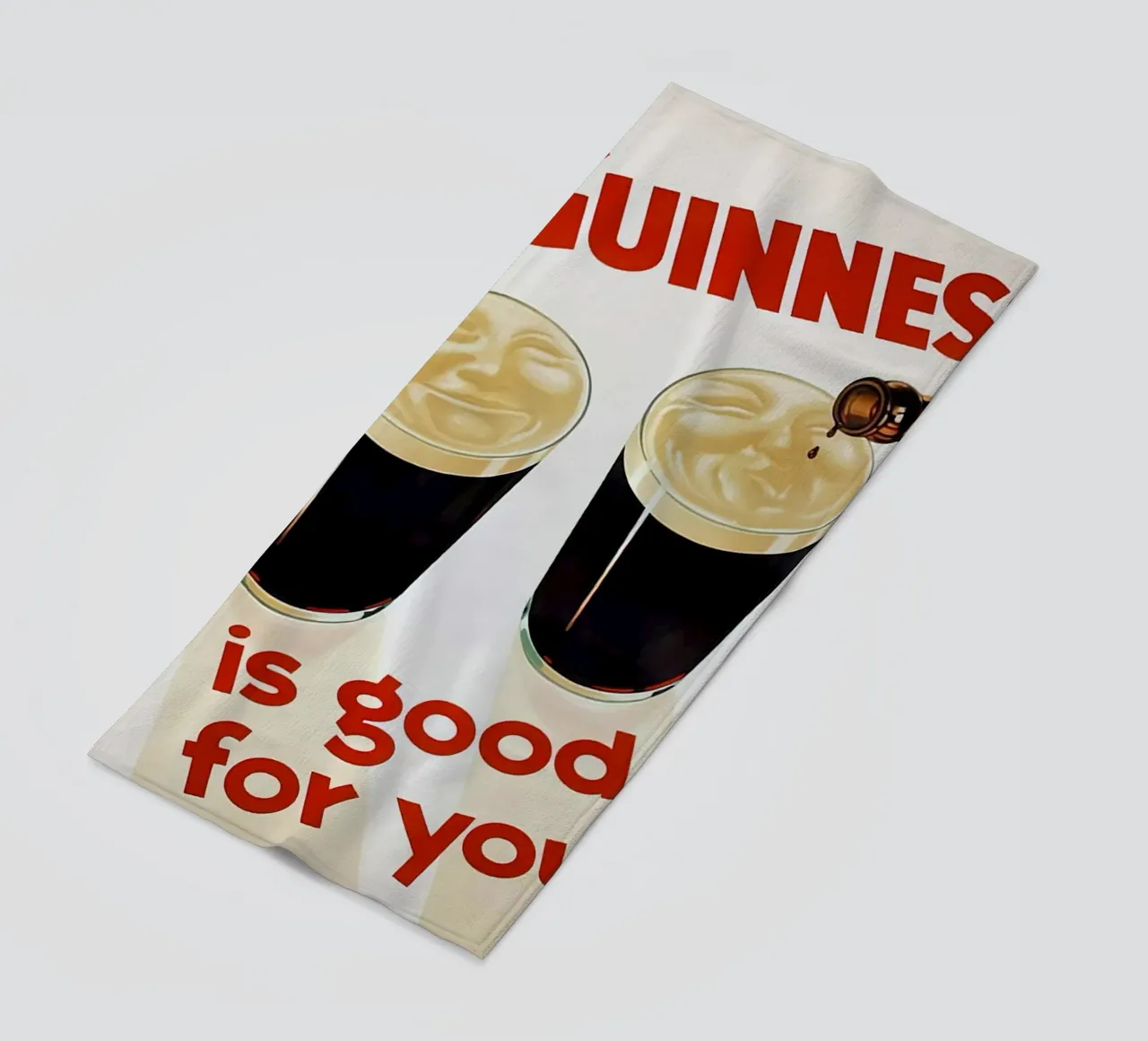 La Guinness fa bene telo mare da leslie shop