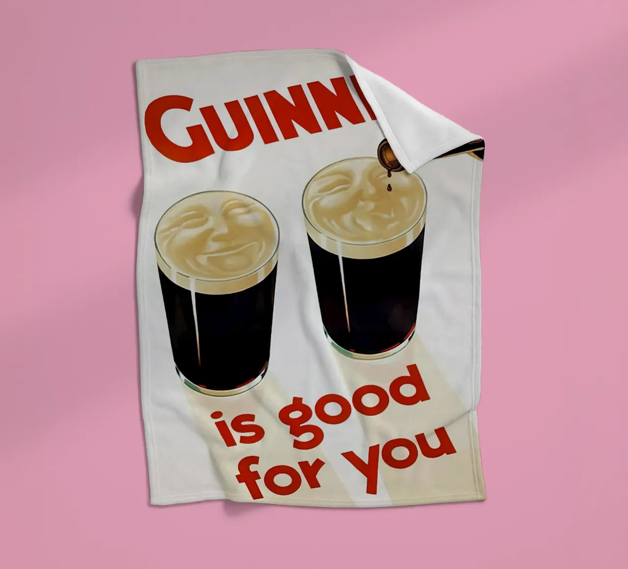 La Guinness fa bene coperta in pile da leslie shop