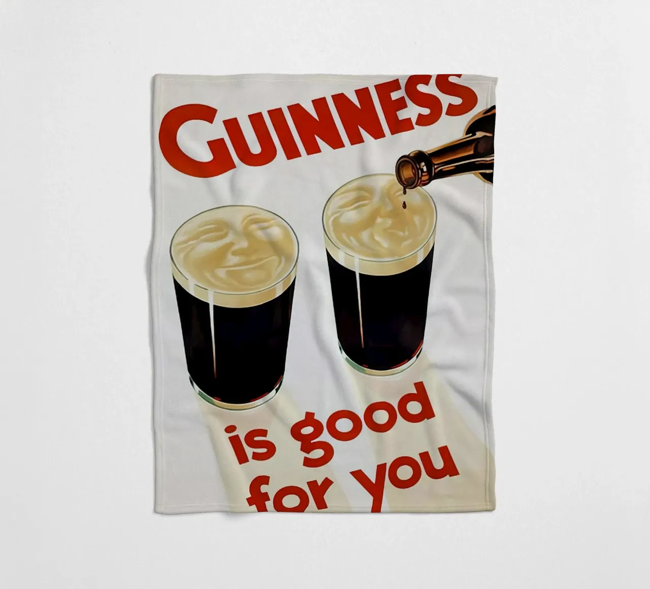 La Guinness fa bene coperta in pile da leslie shop