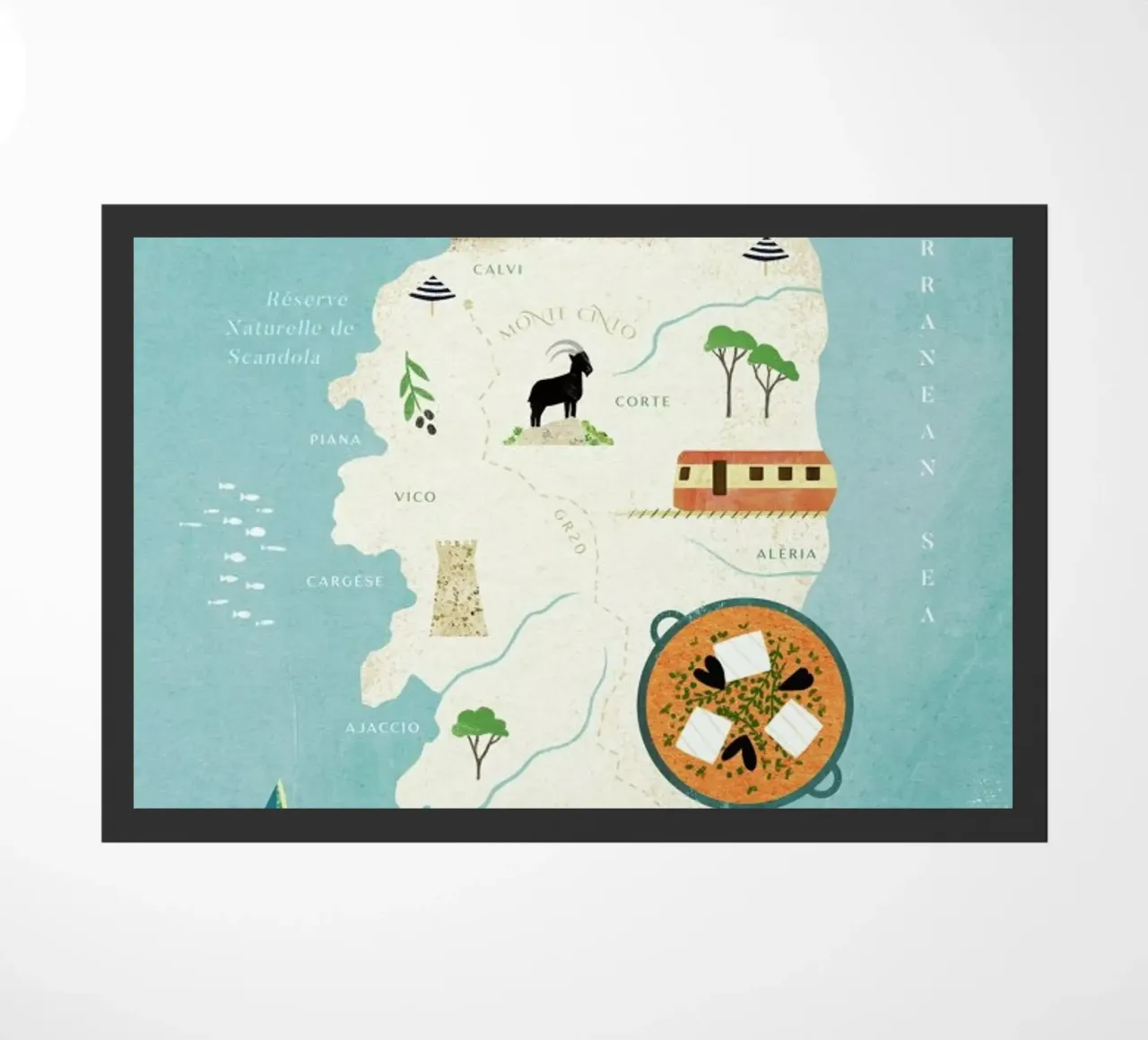 Map Of Corsica zerbino da Henry Rivers
