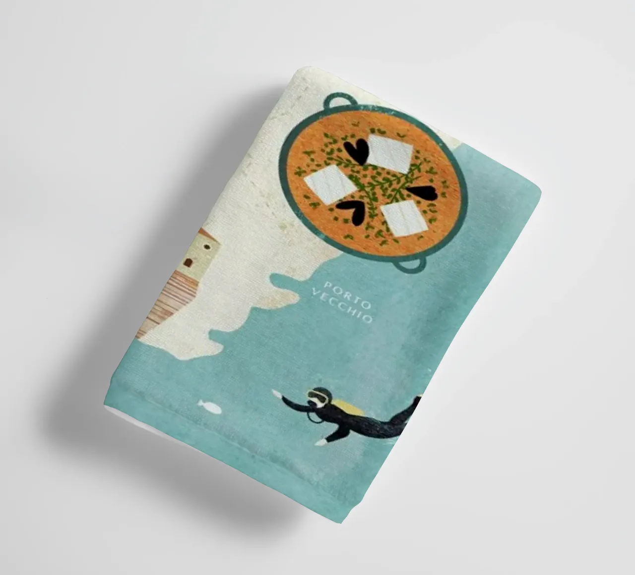 Map Of Corsica asciugamano da bagno da Henry Rivers