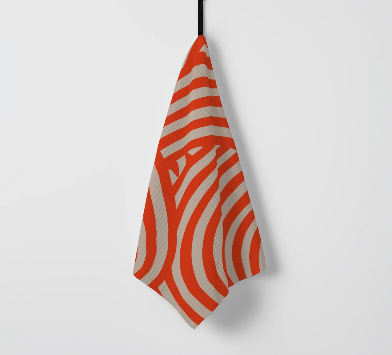 Strisce rosse retrò canovaccio da cucina da Little Dean