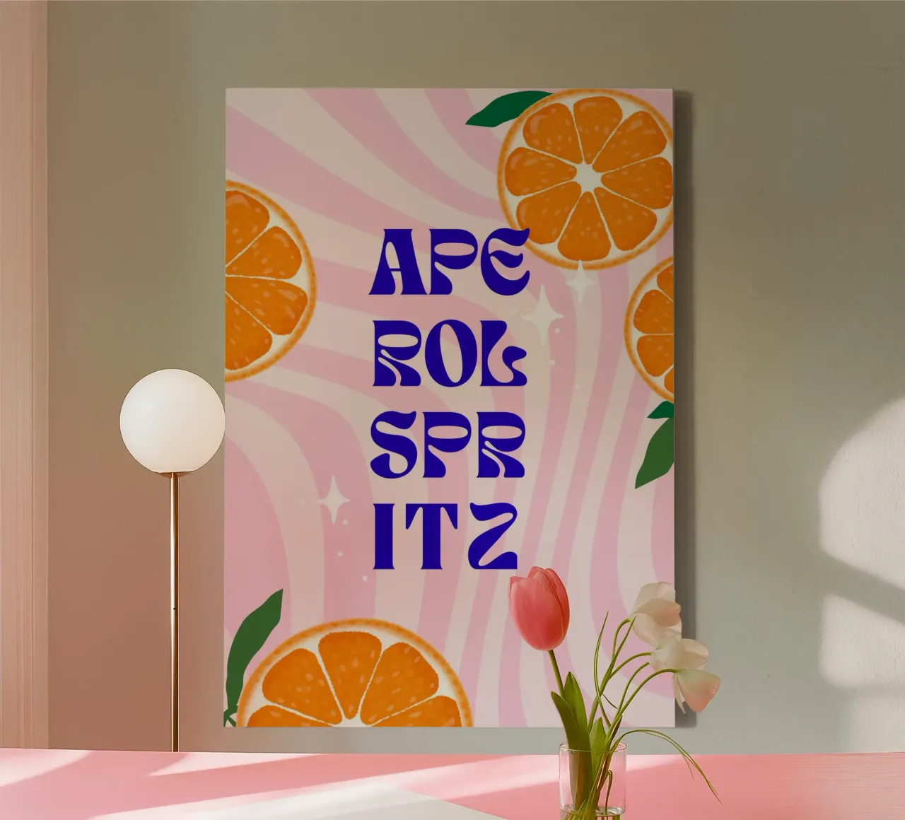 Aperol Spritz tela con Cornice a cassetta da Hafenkönigin