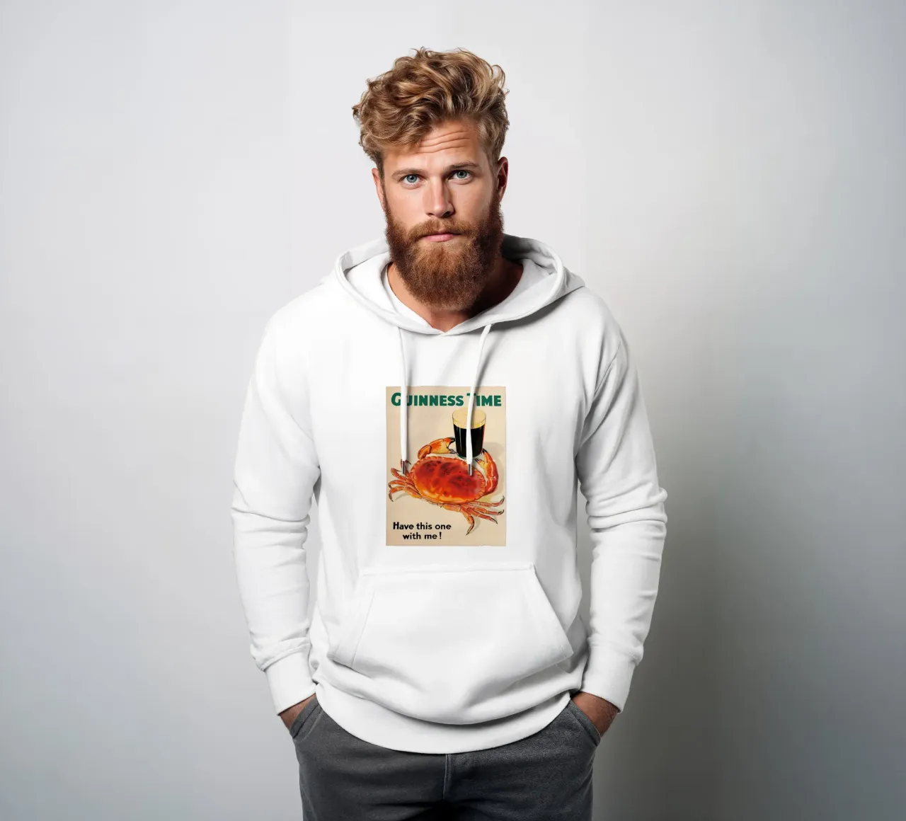 Tempo di Guinness felpa con cappuccio da leslie shop