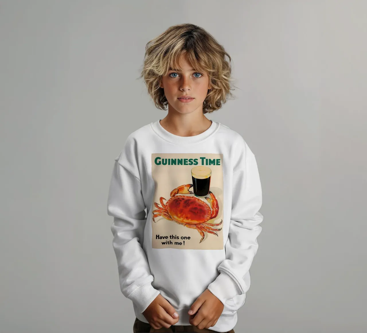 Tempo di Guinness felpa bambino da leslie shop