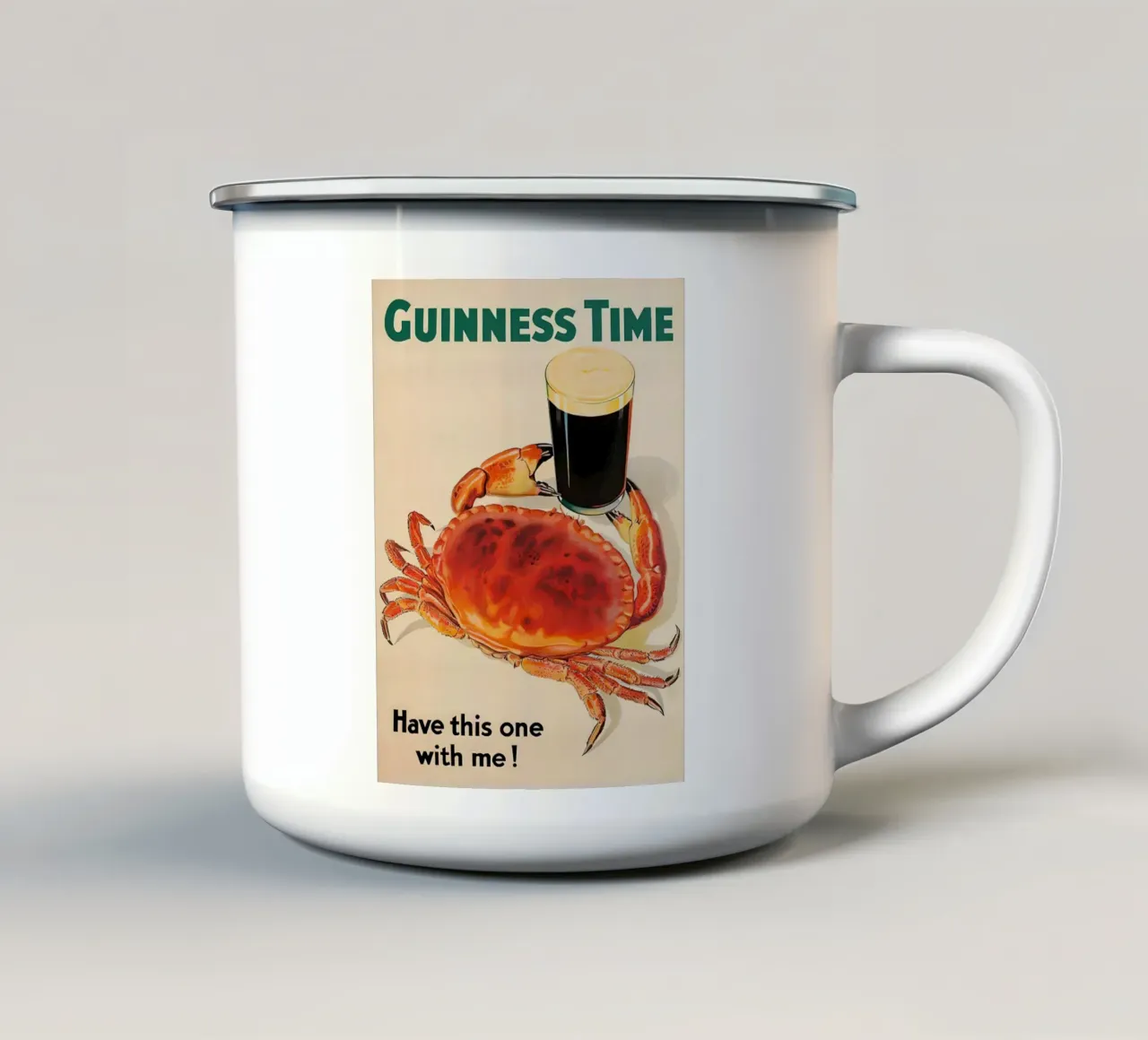 Tempo di Guinness tazza in smalto da leslie shop