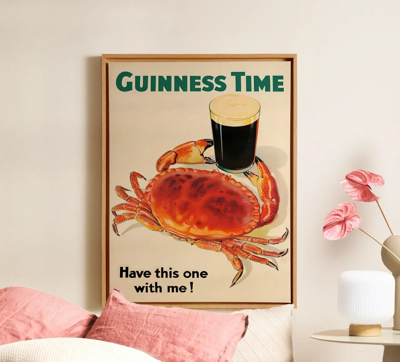 Tempo di Guinness tela con Cornice a cassetta da leslie shop