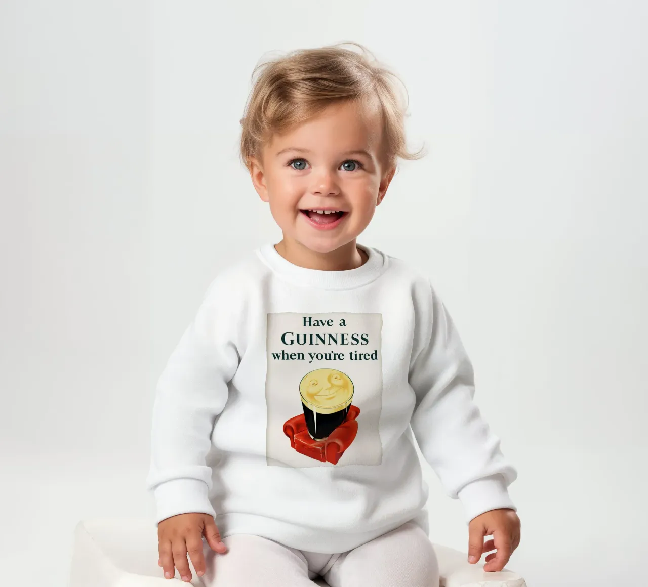 Bevete una Guinness quando siete stanchi felpa neonato da leslie shop