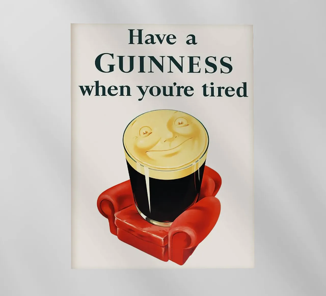 Bevete una Guinness quando siete stanchi pellicola backlit da leslie shop
