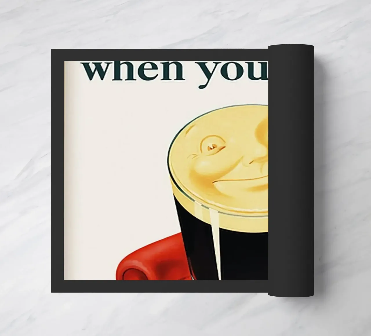 Bevete una Guinness quando siete stanchi zerbino da leslie shop
