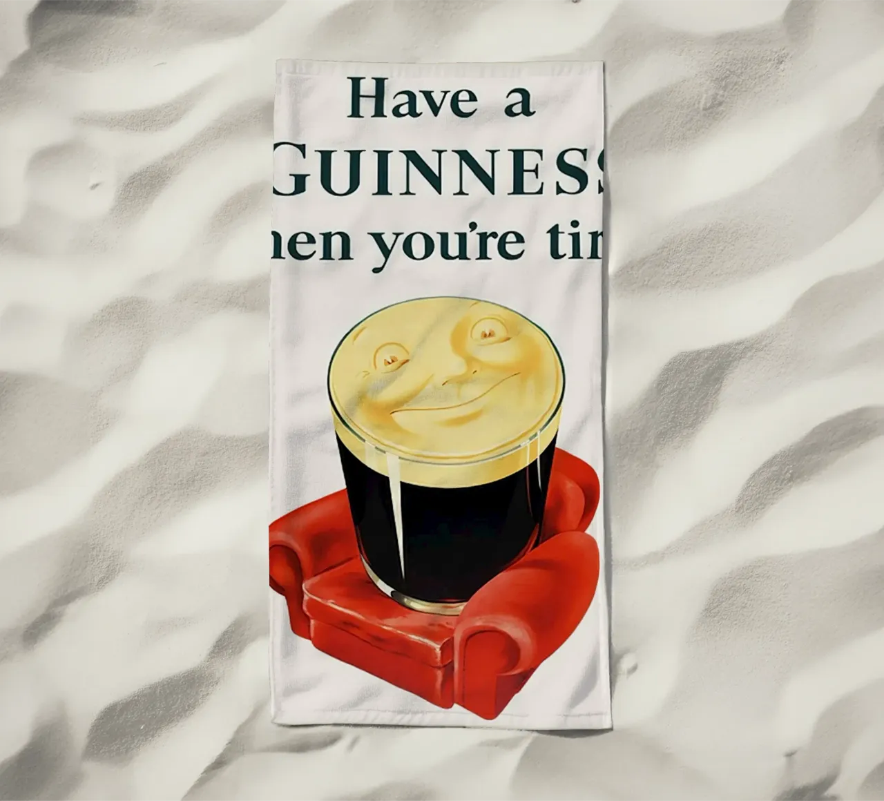Bevete una Guinness quando siete stanchi telo mare da leslie shop