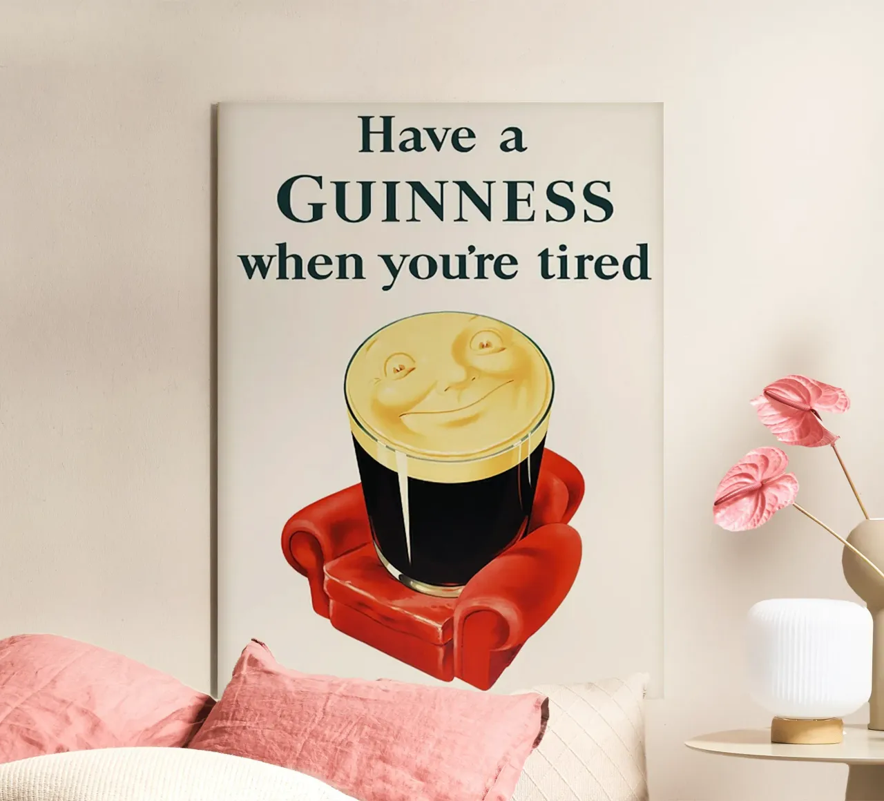 Bevete una Guinness quando siete stanchi alluminio dibond da leslie shop