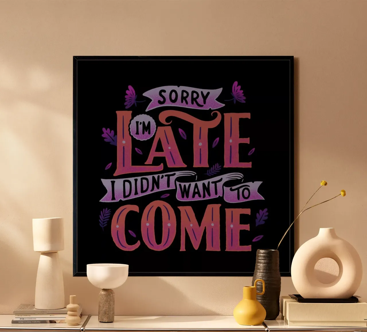 Sorry I'm Late. I Didn't Want To Come. carta hahnemühle da Tobe Fonseca