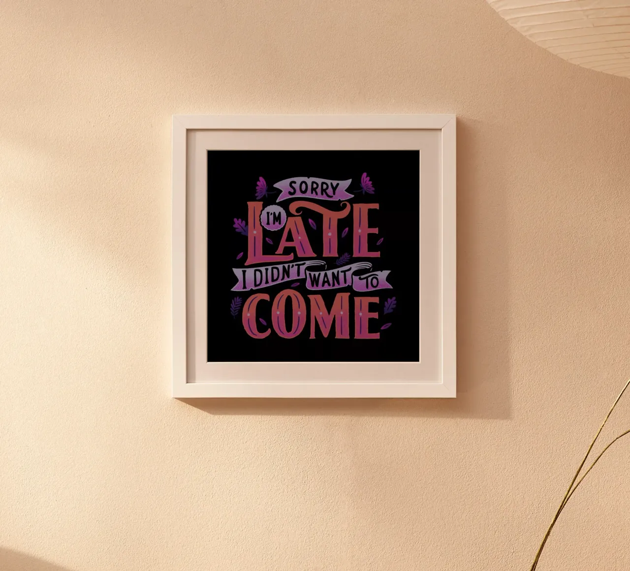 Sorry I'm Late. I Didn't Want To Come. carta hahnemühle da Tobe Fonseca