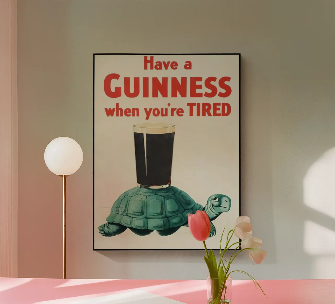 Bevete una Guinness quando siete stanchi plexiglass da leslie shop