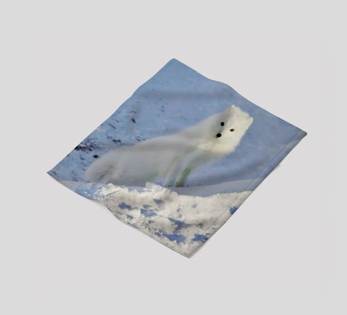 Arctic Fox fleecedeken van EyeEm Mobile GmbH