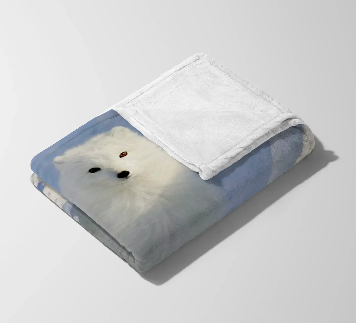 Arctic Fox fleecedeken van EyeEm Mobile GmbH