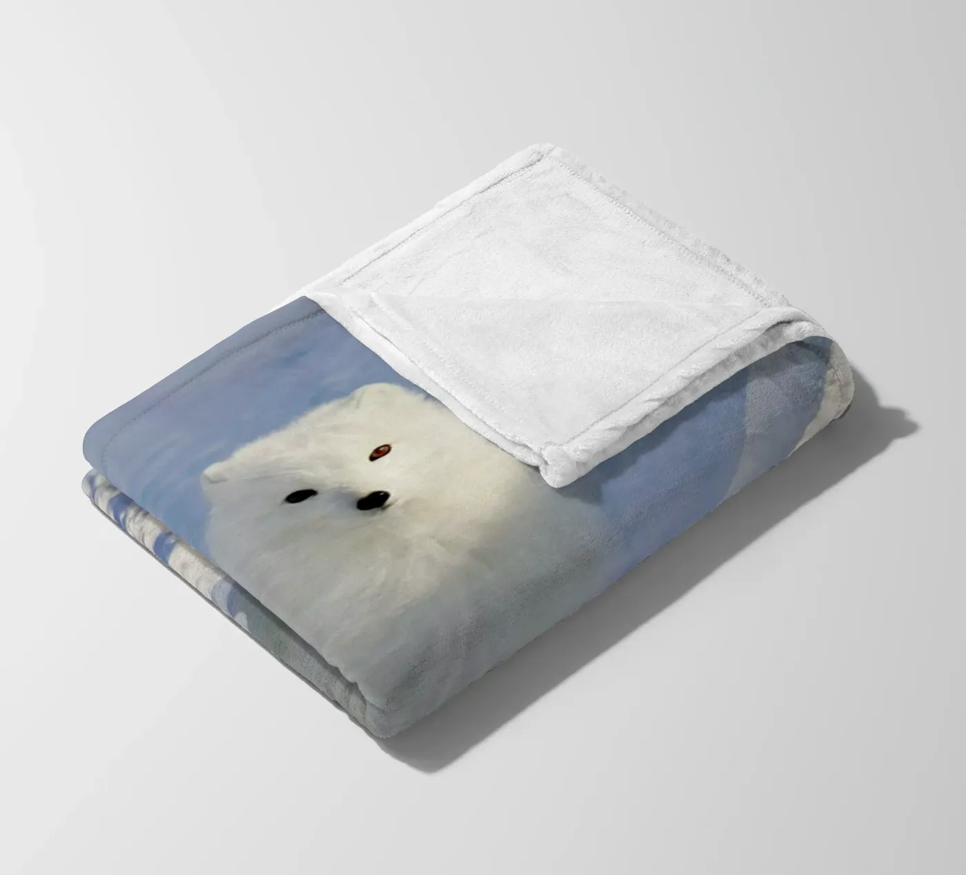 Arctic Fox fleecedeken van EyeEm Mobile GmbH