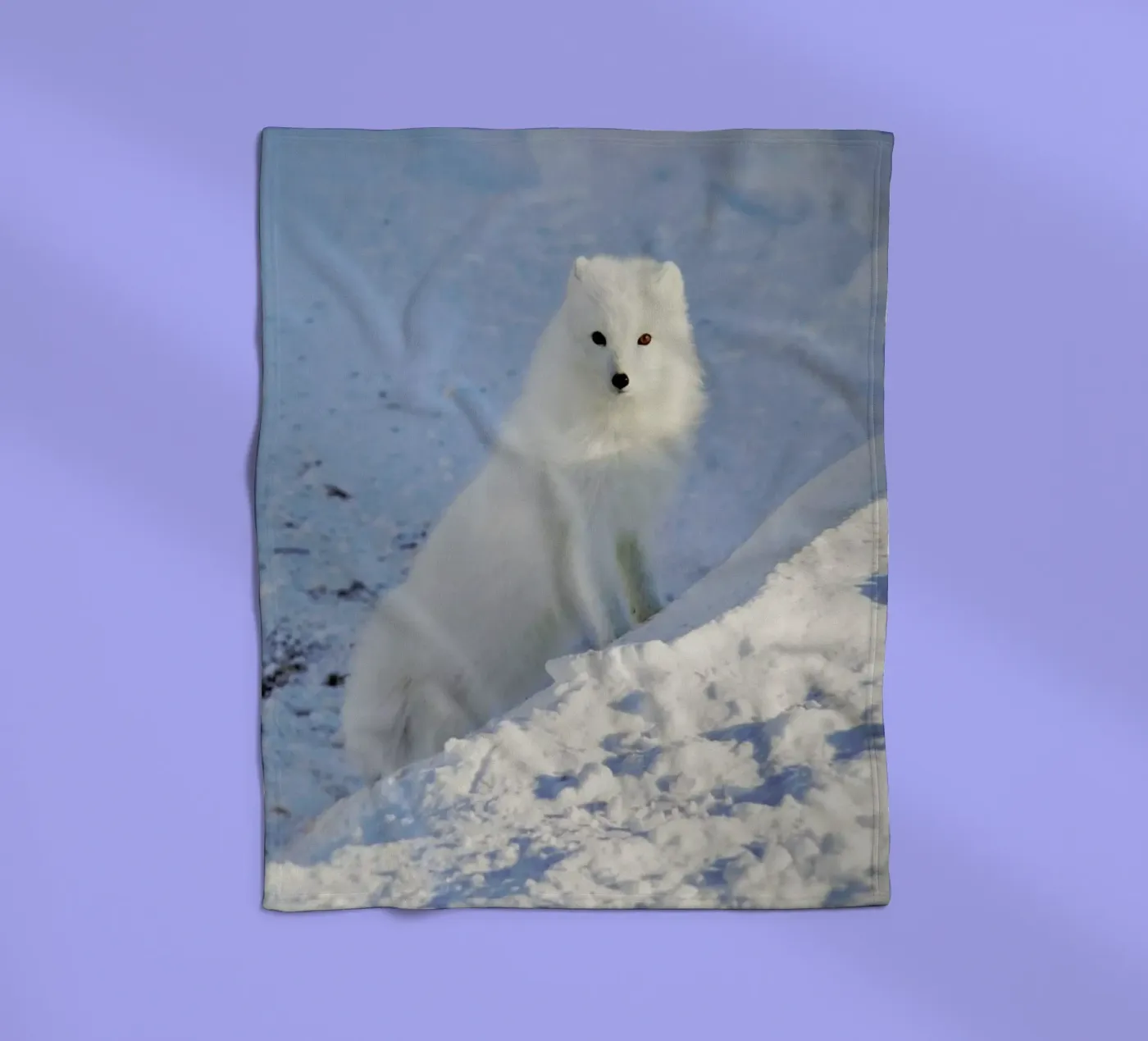 Arctic Fox fleecedeken van EyeEm Mobile GmbH