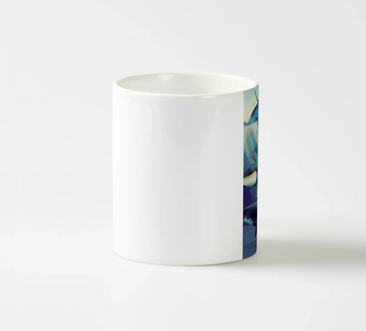 Whales tazza in ceramica da Dieter Braun