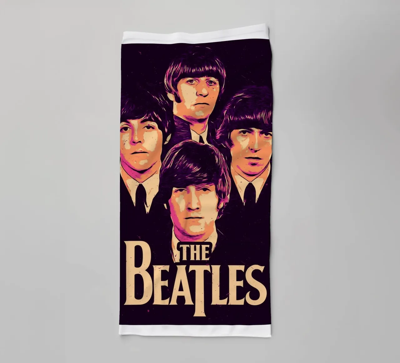 Vintage The Beatles Leyendas de la banda toalla de baño de darsa