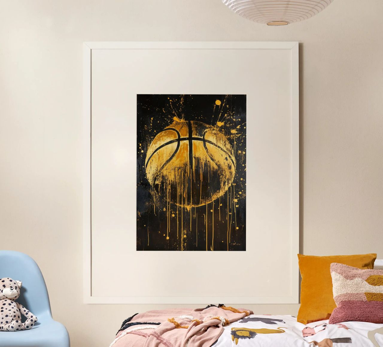 Le basket-ball en or poster de BasketballShop