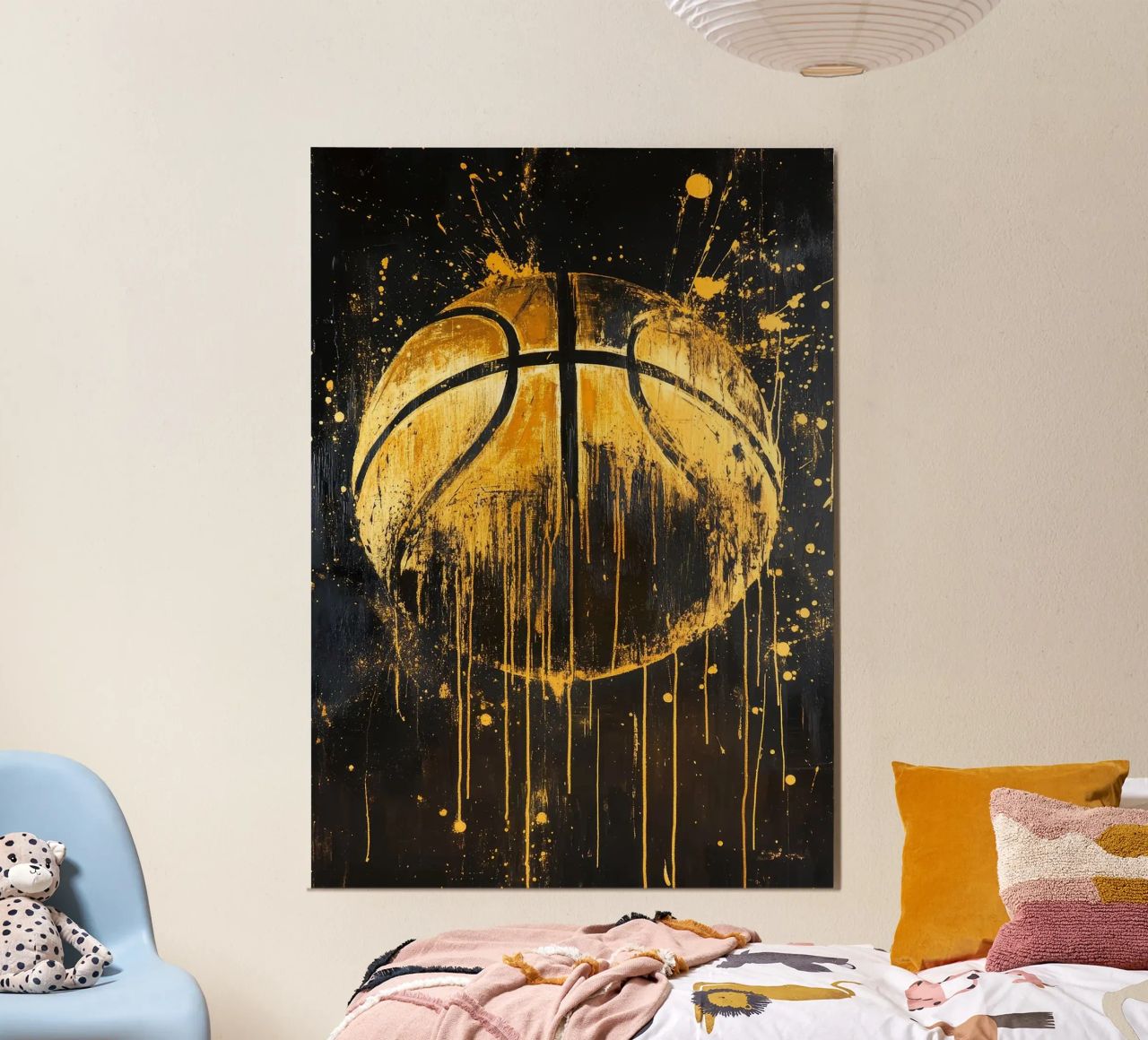Le basket-ball en or poster de BasketballShop
