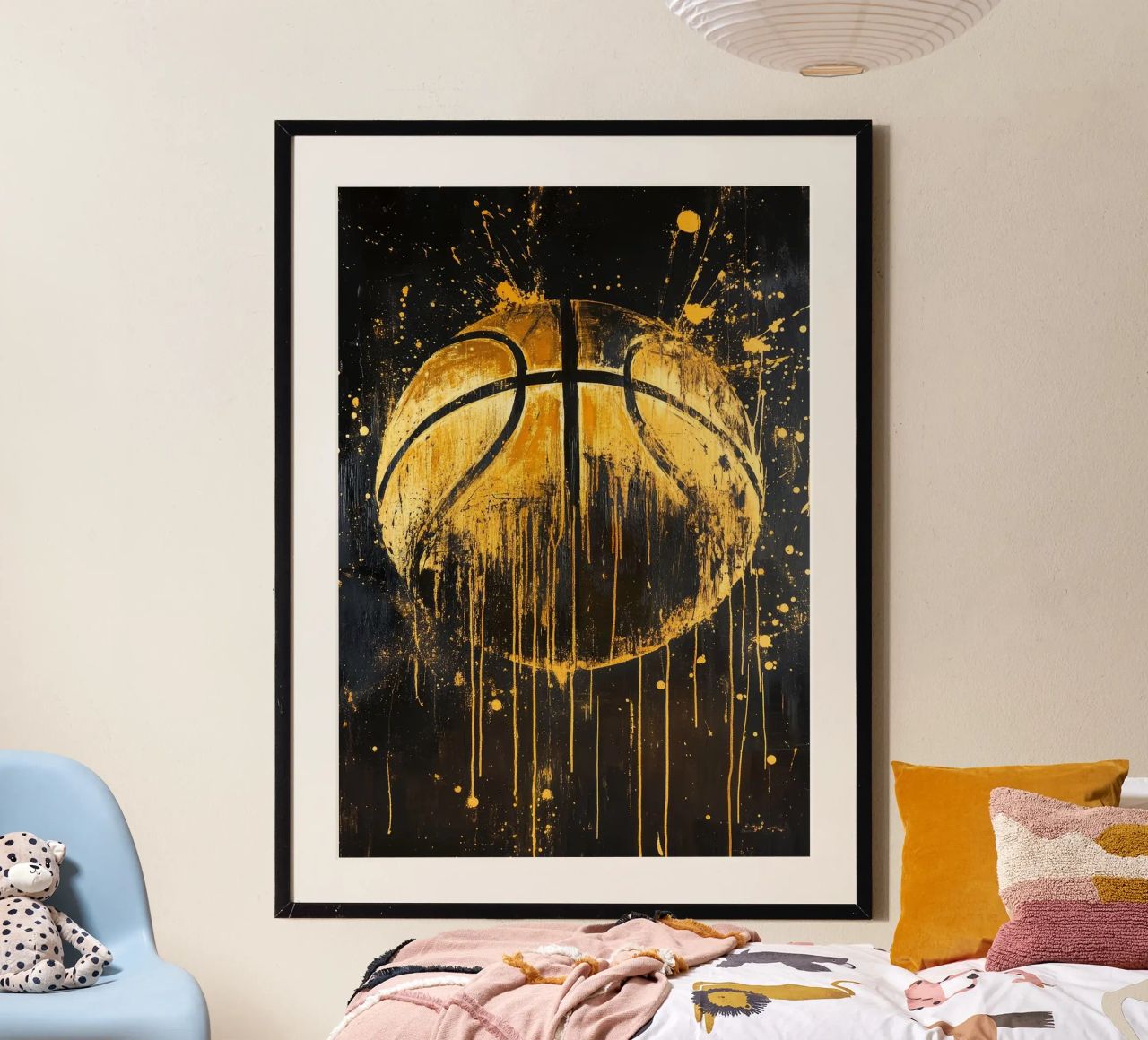 Le basket-ball en or poster de BasketballShop
