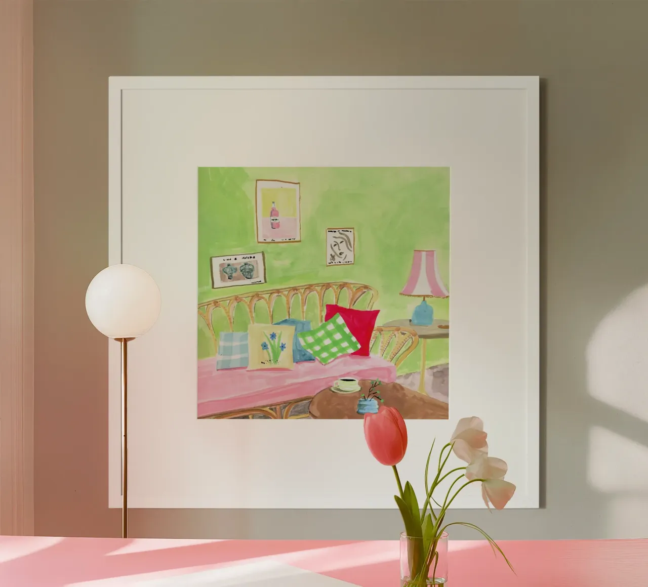 Cozy Corner poster con telaio in plastica da Laura Page