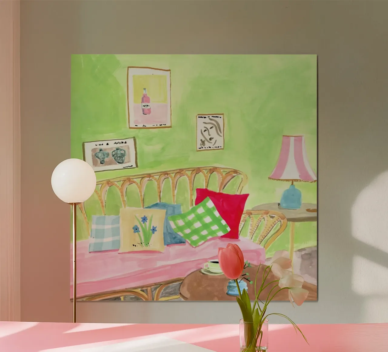 Cozy Corner poster con telaio in plastica da Laura Page