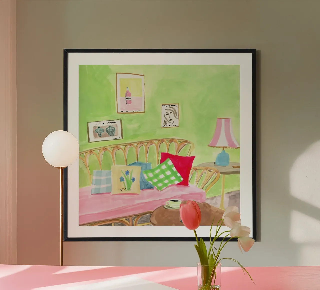Cozy Corner poster con telaio in plastica da Laura Page