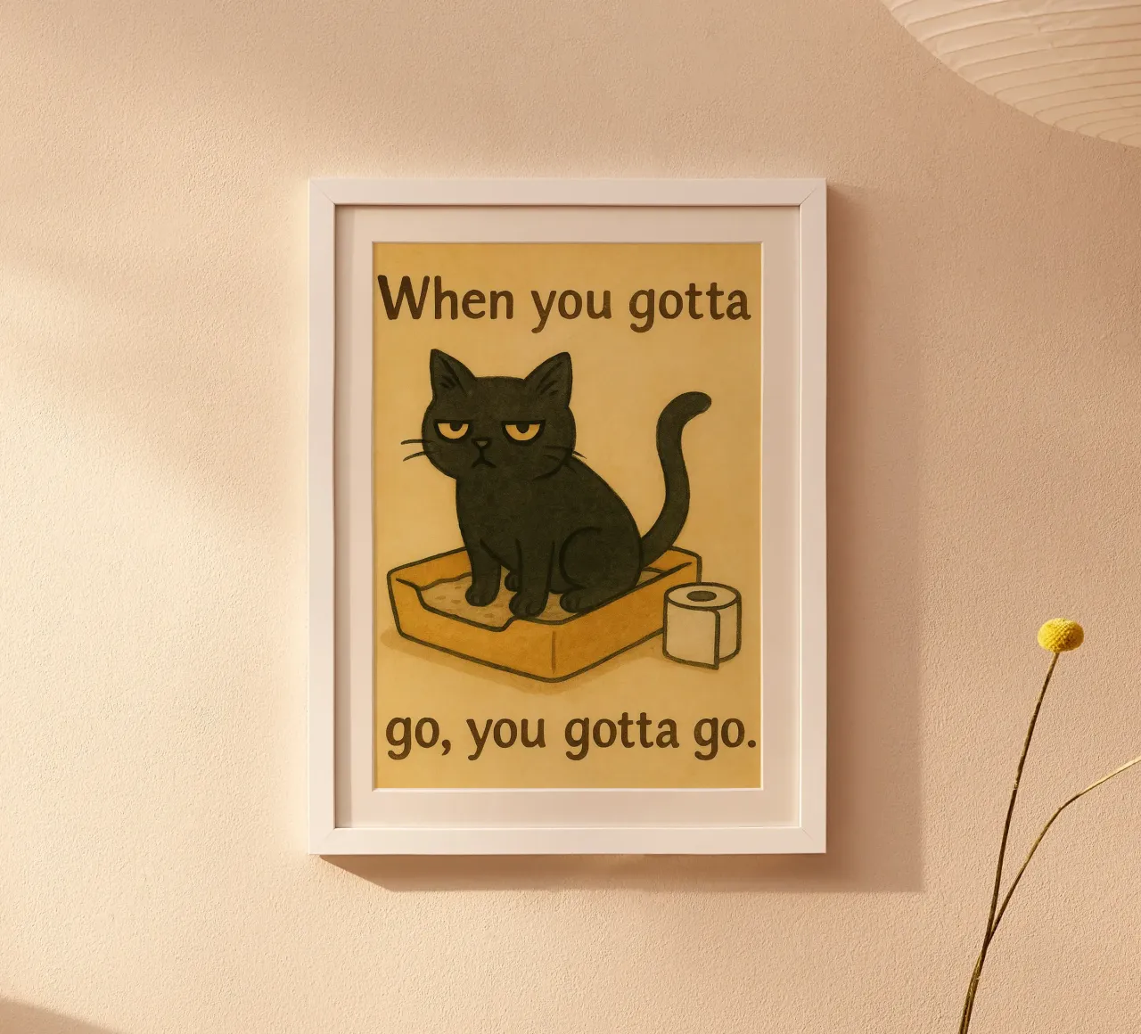 cat when you gotta go retro art drawing hahnemühle de genzaa