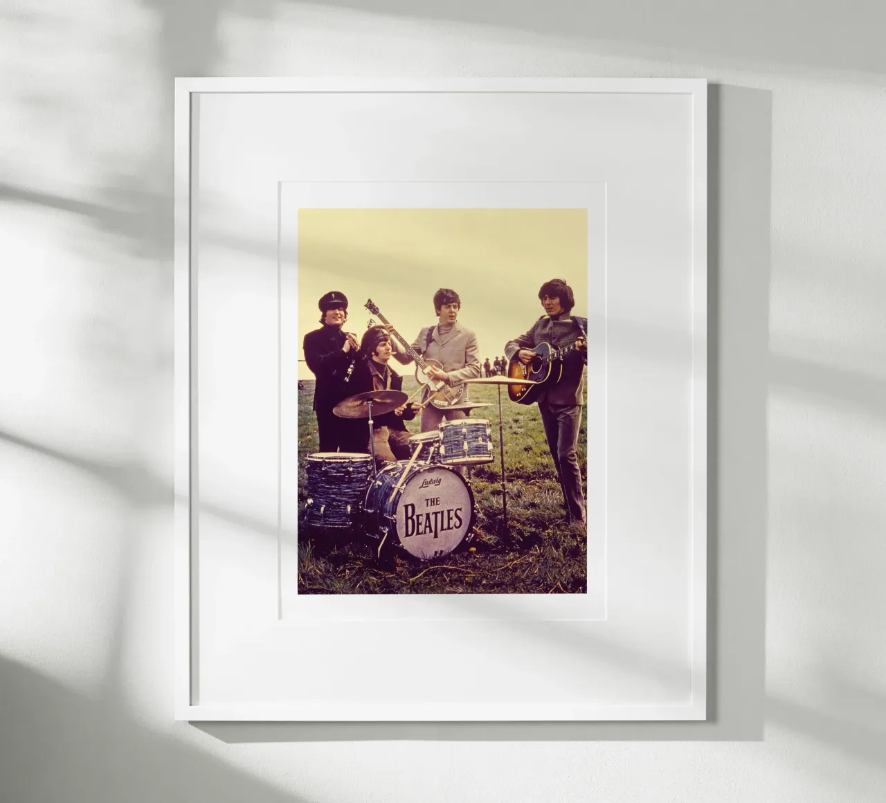 Banda d'epoca Mostra Estetica The Beatles poster con telaio in plastica da darsa