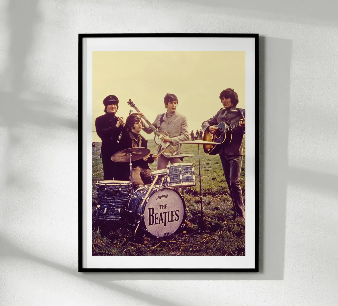 Banda d'epoca Mostra Estetica The Beatles poster con telaio in plastica da darsa