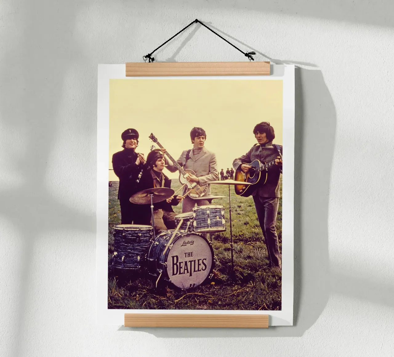 Banda d'epoca Mostra Estetica The Beatles poster con telaio in plastica da darsa