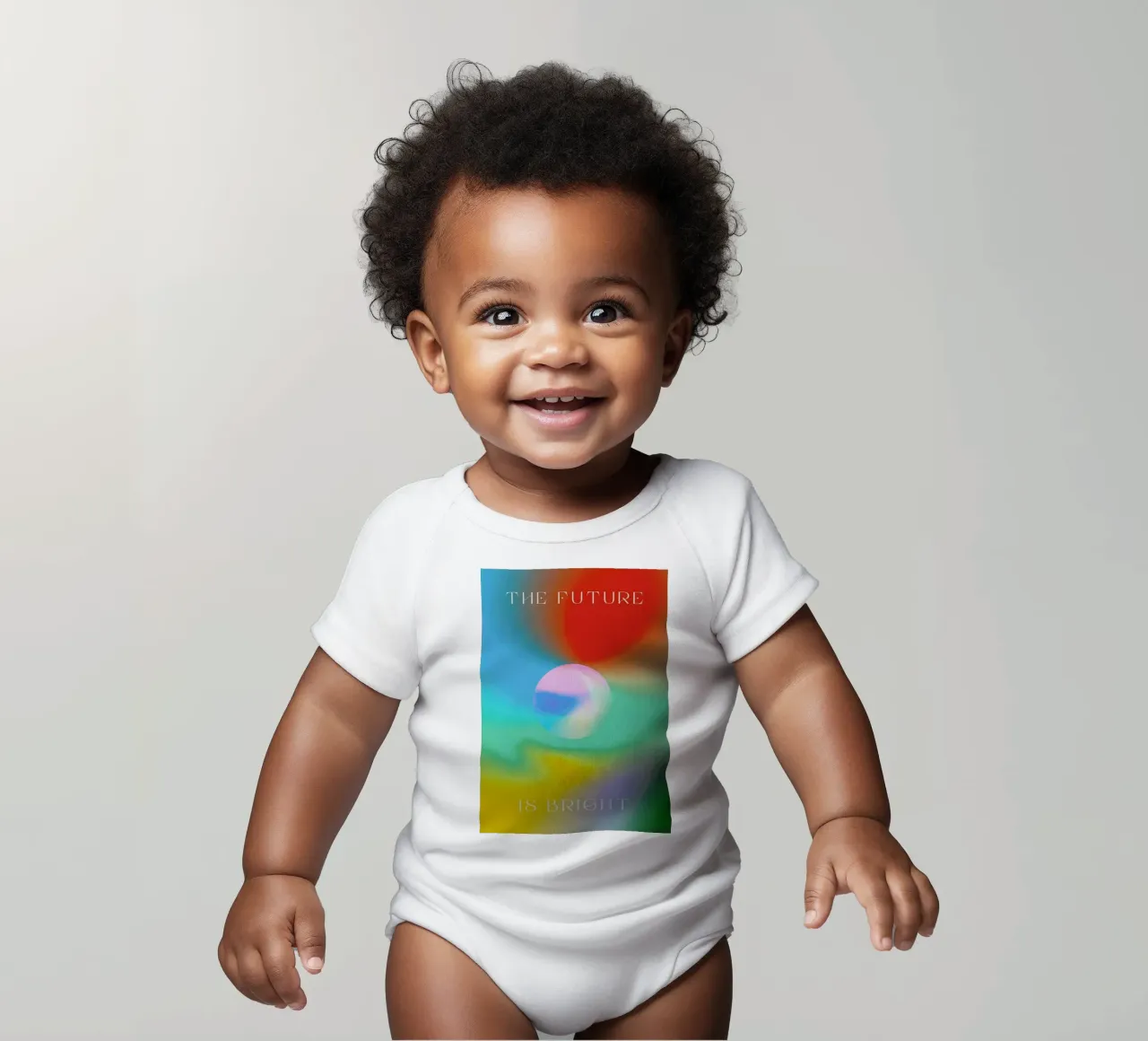 The Future Is Bright body neonato maniche corte da Galaxy Eyes