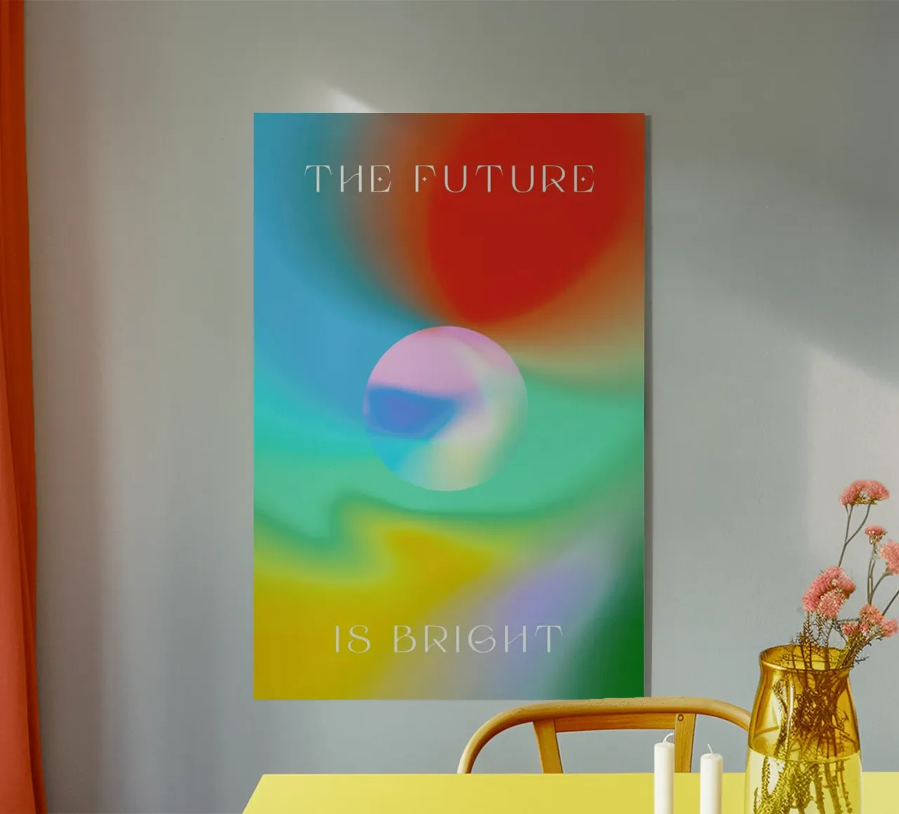 The Future Is Bright plexiglass da Galaxy Eyes