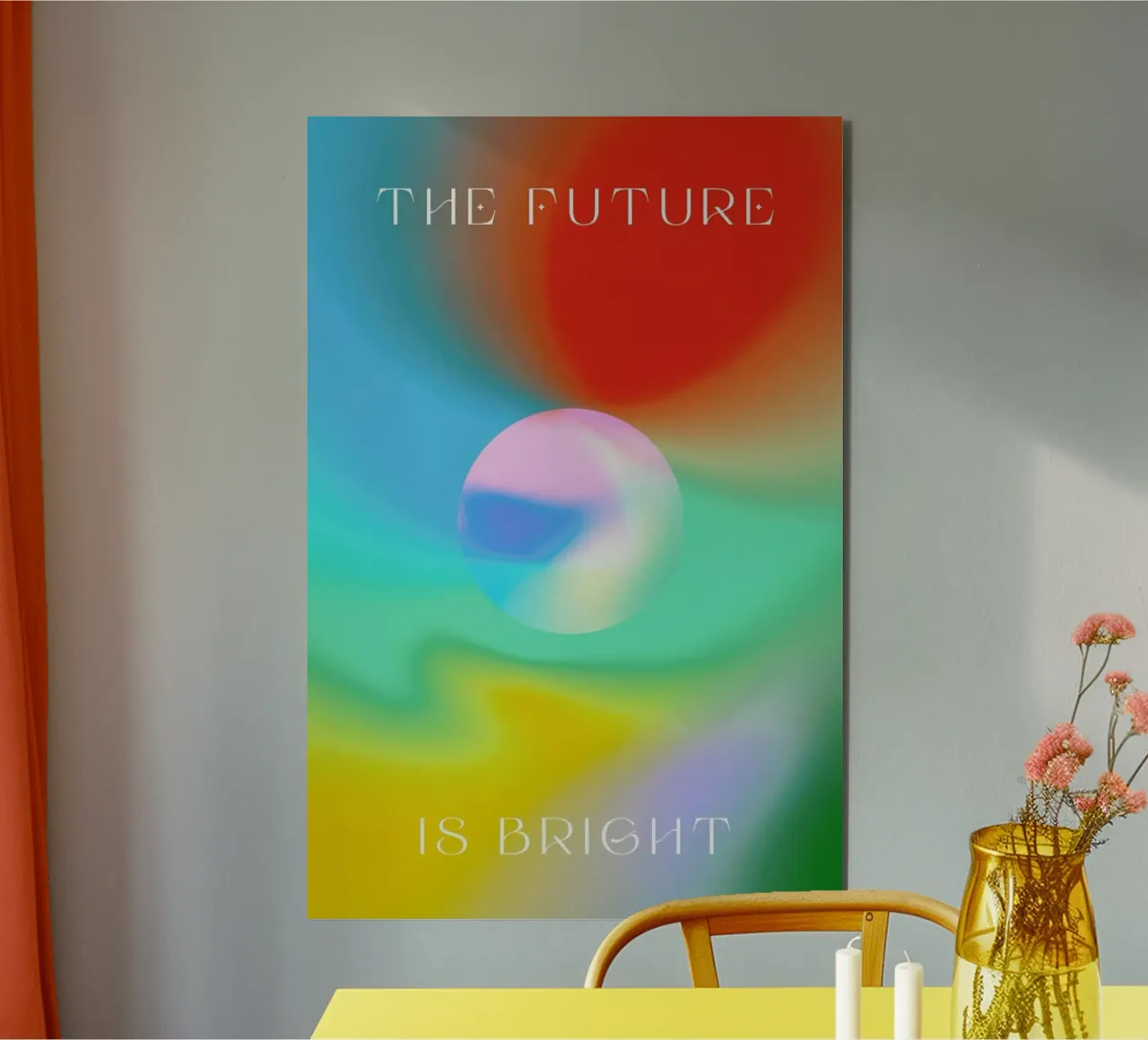 The Future Is Bright alluminio dibond da Galaxy Eyes