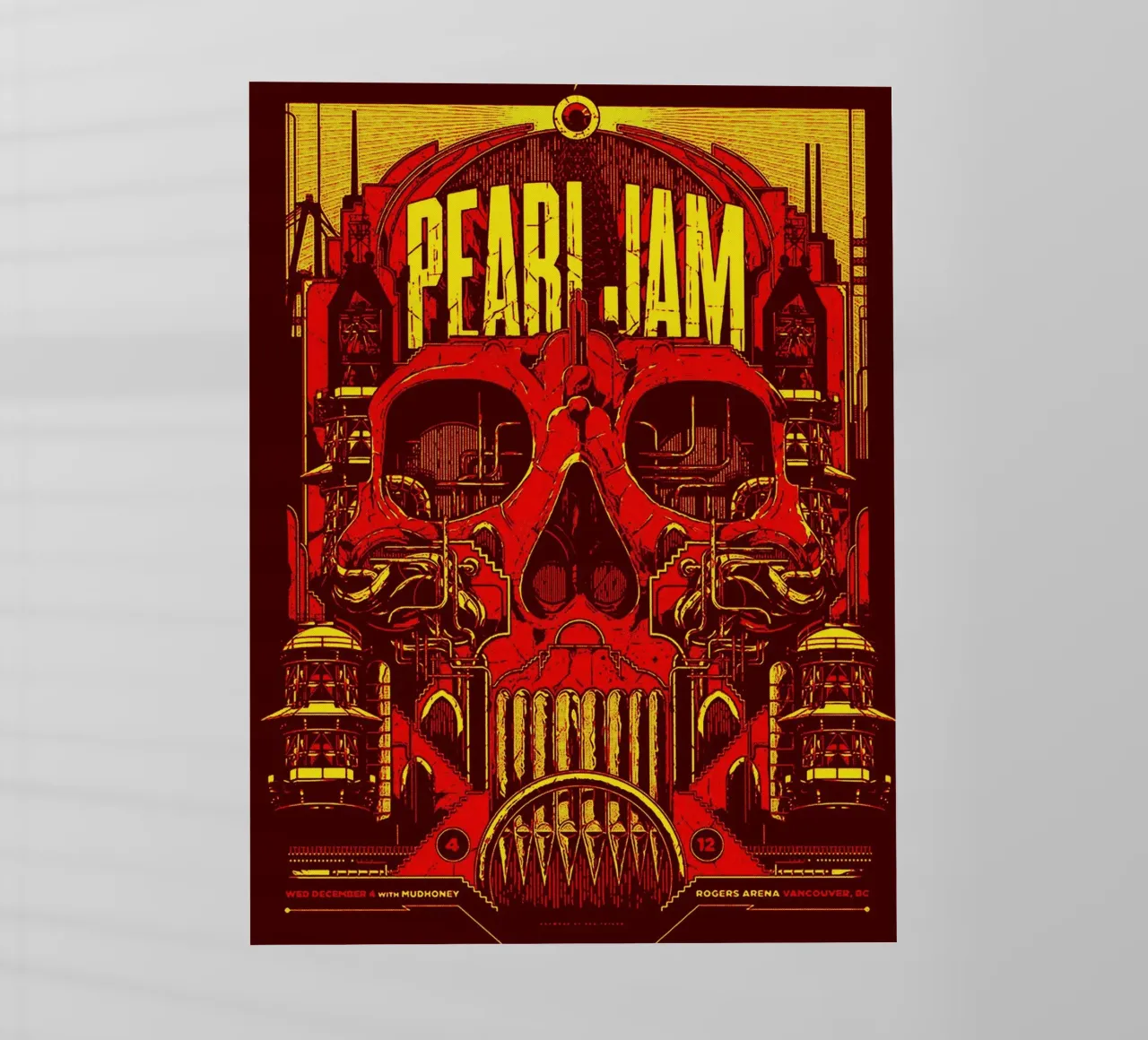 pearl jam band art pellicola backlit da vanhesling
